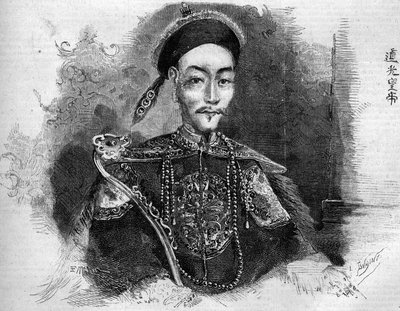 Toa Kwang (Toa-Kwang vagy Daoguang) (1782-1850), a Qing-dinasztia kínai császárának portréja. Metszet a „” Le Monde Illustré”” 136. számában, 1859. november 19. alkotó: French School