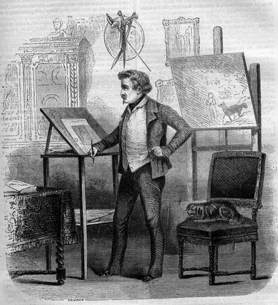 Tony Johannot portréja (Antoine Johannot dit alkotó: French School
