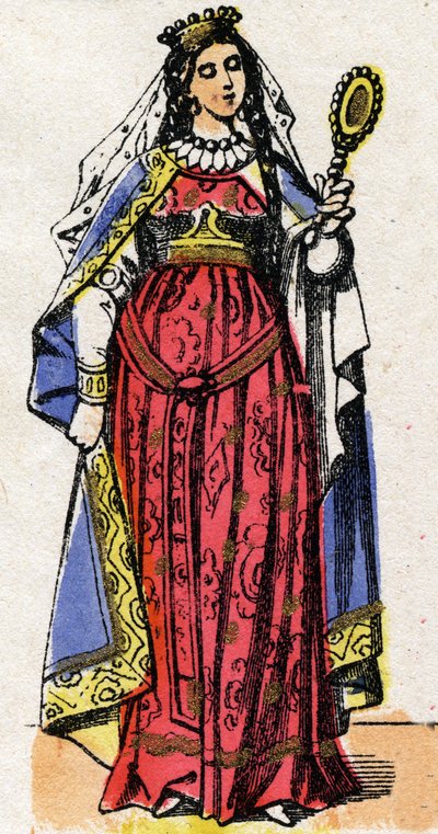 Ultrogothe (566-567 után meghalt) francia királynő és Childebert felesége portréja 1. alkotó: French School