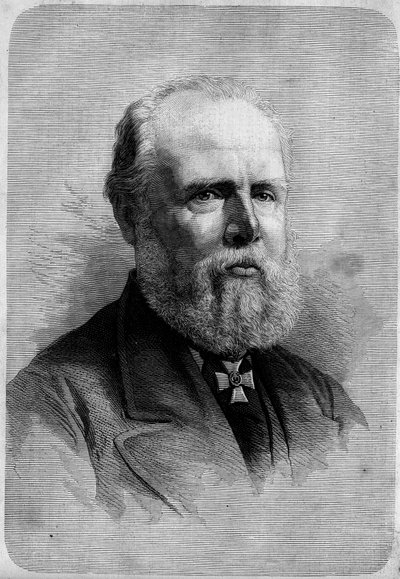 III. Vilmos (1817-1890), Hollandia királyának portréja. Metszet a „” Le Monde Illustré”” 1139. számban, január 25 alkotó: French School