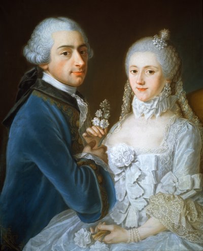 Egy házaspár portréja, 1752 alkotó: French School