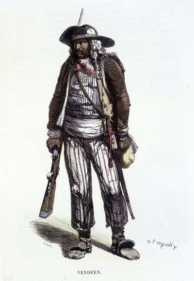 Egy vendei ellenforradalmár portréja. alkotó: French School