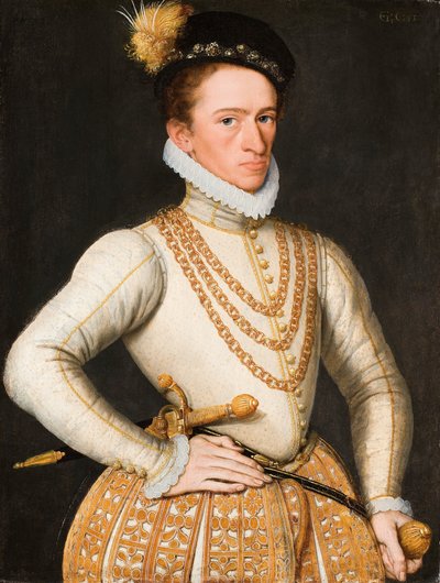 Egy ismeretlen francia nemes portréja, 1560-9 alkotó: French School
