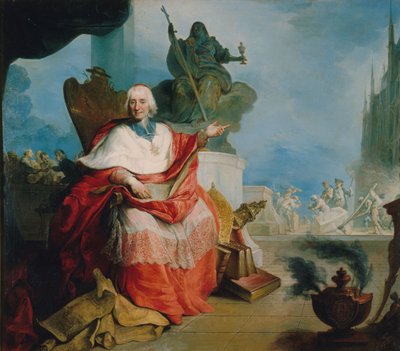 Louis Antoine de Noailles bíboros (1651-1729), párizsi érsek portréja alkotó: French School