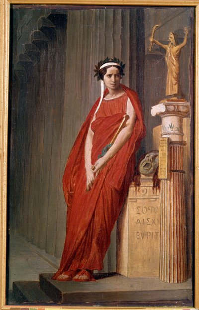Elisabeth Felix komikus Mademoiselle Rachel (1821-1858) portréja a Painting de l