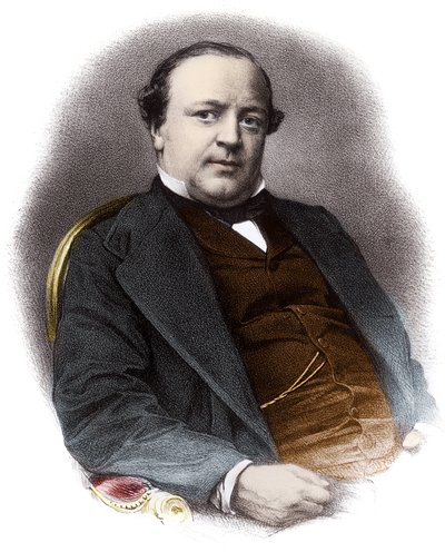 Charles Alexandre Lachaud francia ügyvéd (1818-1882) portréja - Metszet a 19. századról Magángyűjtemény alkotó: French School