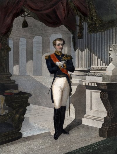 II. Napóleon római király, Reichstadt hercege (1811-1832), I. Napóleon császár fia (1769-1821) portréja” Pernel metszet alkotó: French School