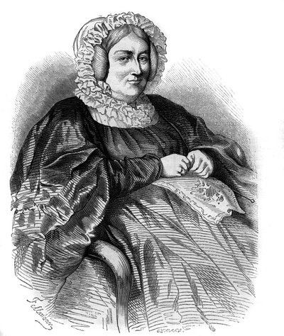 La Rochejaquelein (La Rochejaquelein) márkiné (szül. Marie Louise Victoire de Donnissan vagy Donissan) portréja (1772-1857), francia író. Metszet 1858-ból. alkotó: French School
