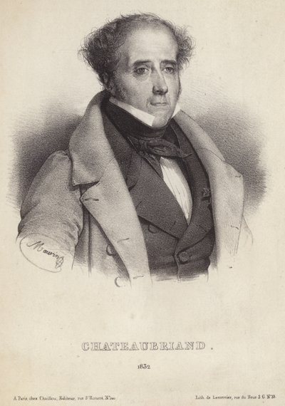 De Chateaubriand vikomt portréja alkotó: French School
