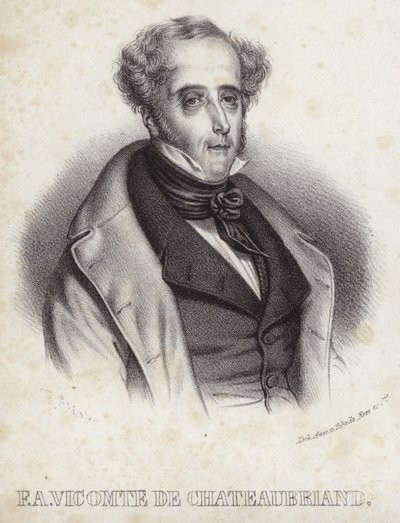 De Chateaubriand vikomt portréja alkotó: French School