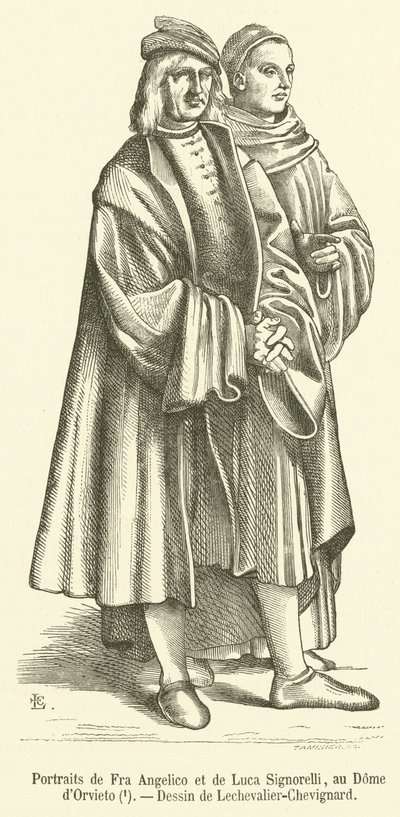 Fra Angelico és Luca Signorelli portréi, au Dome d