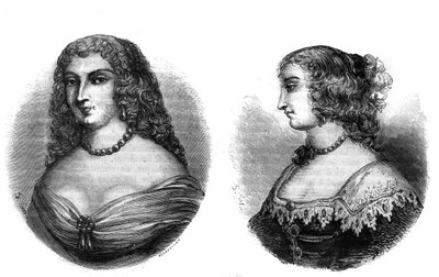 „Mademoiselle de la Fayette (Louise de La Fayette 1618-1665) és Mademoiselle de Hautefort (Marie de Hautefort) portréi alkotó: French School