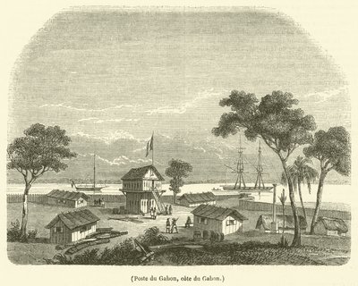 Gabon posta, Gabon partjai (metszet) alkotó: French School
