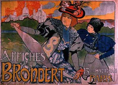 „Brondert plakátok” reklámplakát, Párizs (színes litho) alkotó: French School
