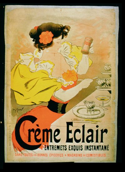 Creme Eclair Instant Dessert reklámplakát alkotó: French School