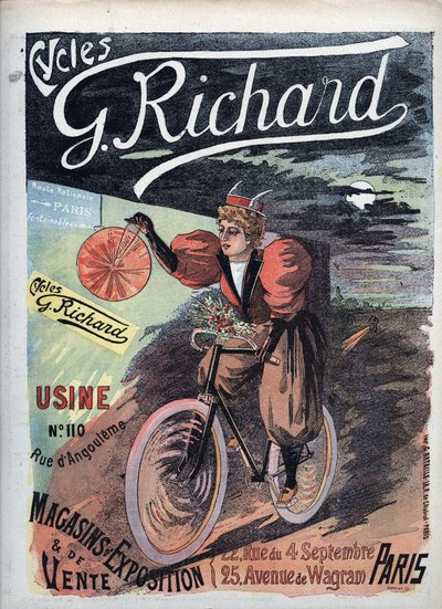 „George Richard Cycles” plakát, Párizs 1895 Francia Iskola alkotó: French School