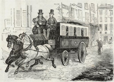 Hozzászólások: a postások gyűjteménye – Edmond Texier 1852-es metszete „Tableau-de-Paris”-ban alkotó: French School