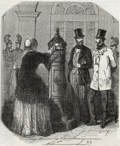 Hozzászólások: új postaláda – Edmond Texier 1852-es gravírozása „Tableau-de-Paris”-ban alkotó: French School