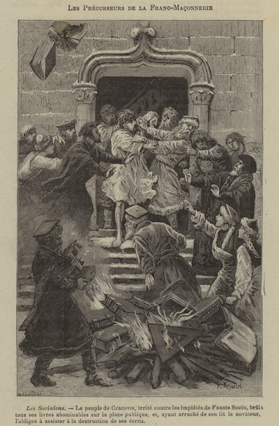 A szabadkőművesség elődjei: a szociniánusok (metszet) alkotó: French School