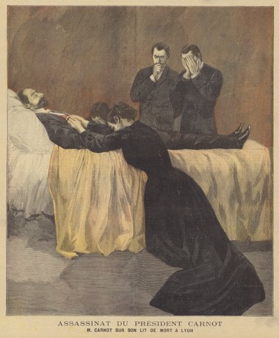 Carnot elnök a halálos ágyán Lyonban alkotó: French School