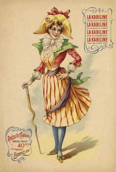Csinos francia lány színes ruhában alkotó: French School