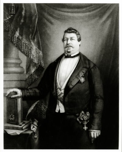 Lucien Murat herceg, mint a francia Grand Orient nagymestere, 1855 körül alkotó: French School
