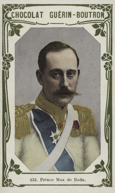 Max de Bade herceg (színes fotó) alkotó: French School