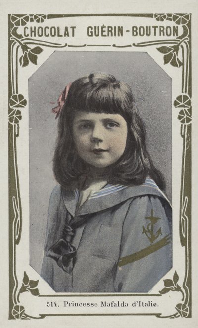 Mafalda olasz hercegnő (színes fotó) alkotó: French School