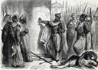Prise de Constantinople (metszet) alkotó: French School