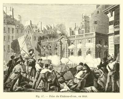 Chateau-deau elfoglalása 1848-ban alkotó: French School