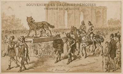 A Farkas Trófeáját vivő felvonulás alkotó: French School