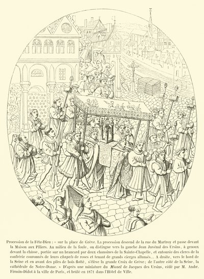 Corpus Christi körmenet alkotó: French School