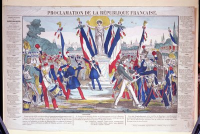 A Francia Köztársaság kikiáltása, 1848. február 25 alkotó: French School