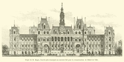 A Hotel de Ville rekonstrukciójára kiírt pályázat egyik legkiemelkedőbb M Magne projektje. alkotó: French School