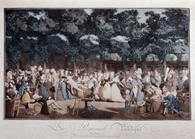Nyilvános sétány, 18. század vége alkotó: French School