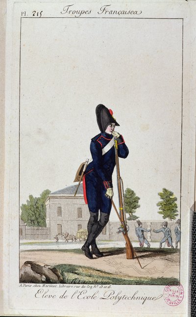 Tanuló a Polytechnique-ből, a Troupes Francaises-ből 1805 körül alkotó: French School