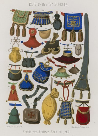 Erszények, táskák és táskák alkotó: French School