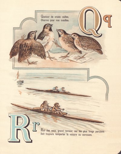 Q A: fürj, kvartett, patkány, verseny alkotó: French School