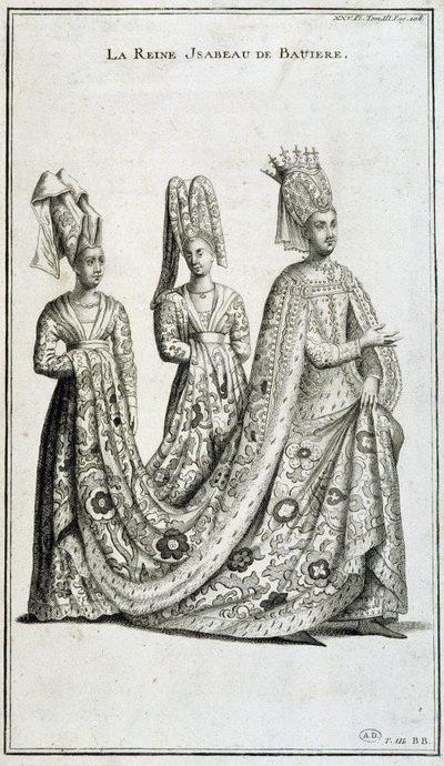 Isabeau (Izabella, Erzsébet) bajor királynő (1371-1435) alkotó: French School
