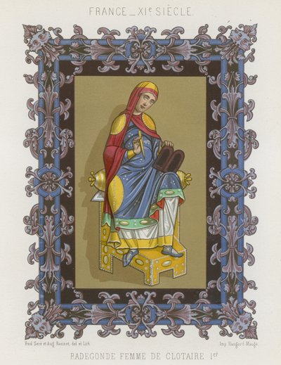 Radegund, I. Chlothar felesége alkotó: French School