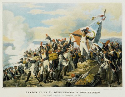 Rampon és a 32. féldandár Moneleginóban, április 10 alkotó: French School