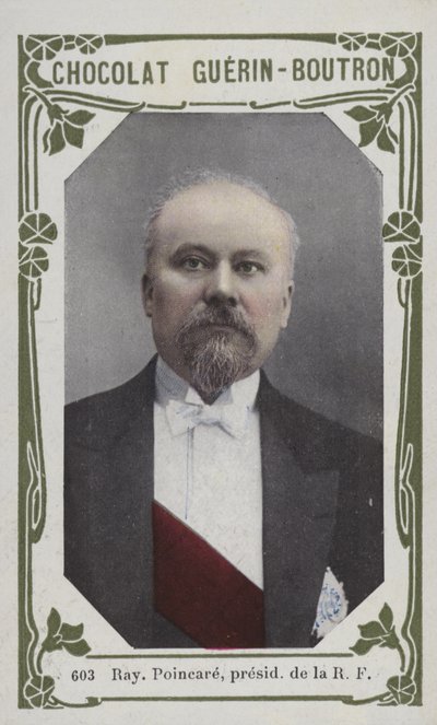 Raymond Poincare, a Francia Köztársaság elnöke (színes fotó) alkotó: French School