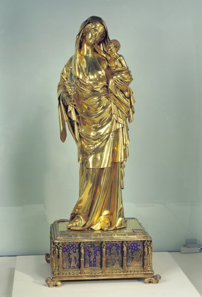 Jeanne dEvreux Szűz ereklyetartója, 1324-29 (arany és ezüst) (a részleteket lásd: 110882) alkotó: French School