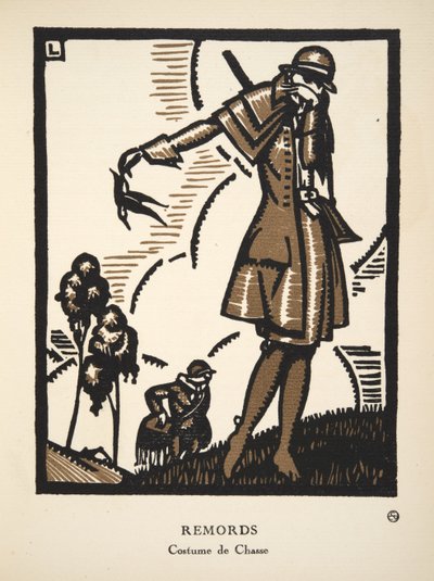 Remords, a divattányérok gyűjteményéből alkotó: French School