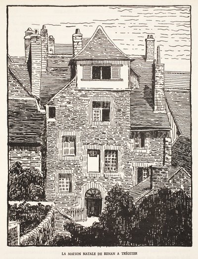 Renans szülőhelye Treguierben alkotó: French School