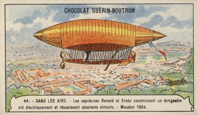 Renard és Krebs elektromos meghajtású léghajója, Meudon, Franciaország alkotó: French School