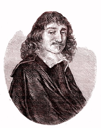 Rene Descartes, francia fizikus, matematikus, filozófus. 1865 (metszet) alkotó: French School