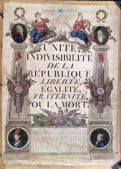 Köztársasági naptár, 1794 alkotó: French School