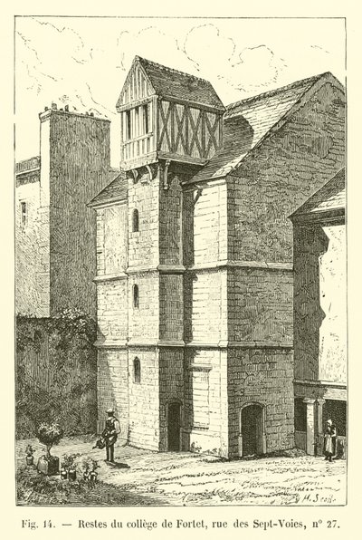 Fortet főiskola maradványai, rue des Sept-Voies, 27. szám alkotó: French School
