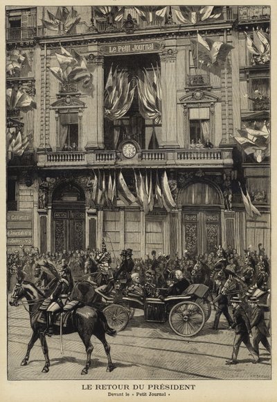 Felix Faure francia elnök visszatérése oroszországi látogatásáról, 1897 alkotó: French School